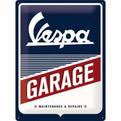 Placa metalica - Vespa - Garage- 30x40 cm